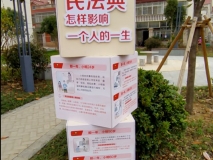 【金倉(cāng)花園】小區(qū)造型立方牌效果
